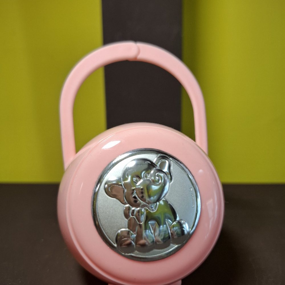 Porta ciuccio rosa