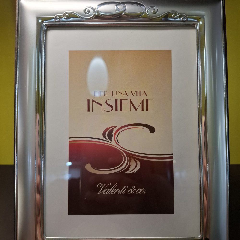 Cornice porta foto "una vita insieme" 25° anniversario di matrimonio "Valenti&Co."