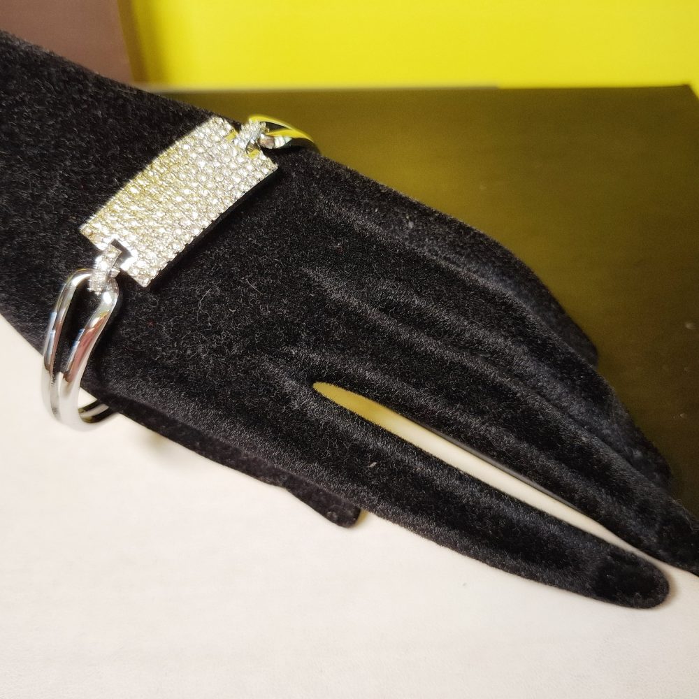 Bracciale semirimorchio con pavè di zirconi