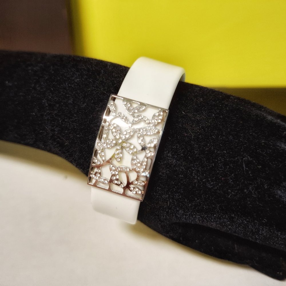 Bracciale schiava acciaio e PVC