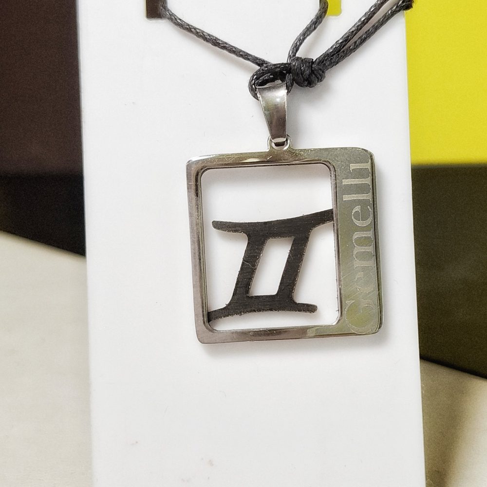 Ciondolo con segno zodiacale GEMELLI